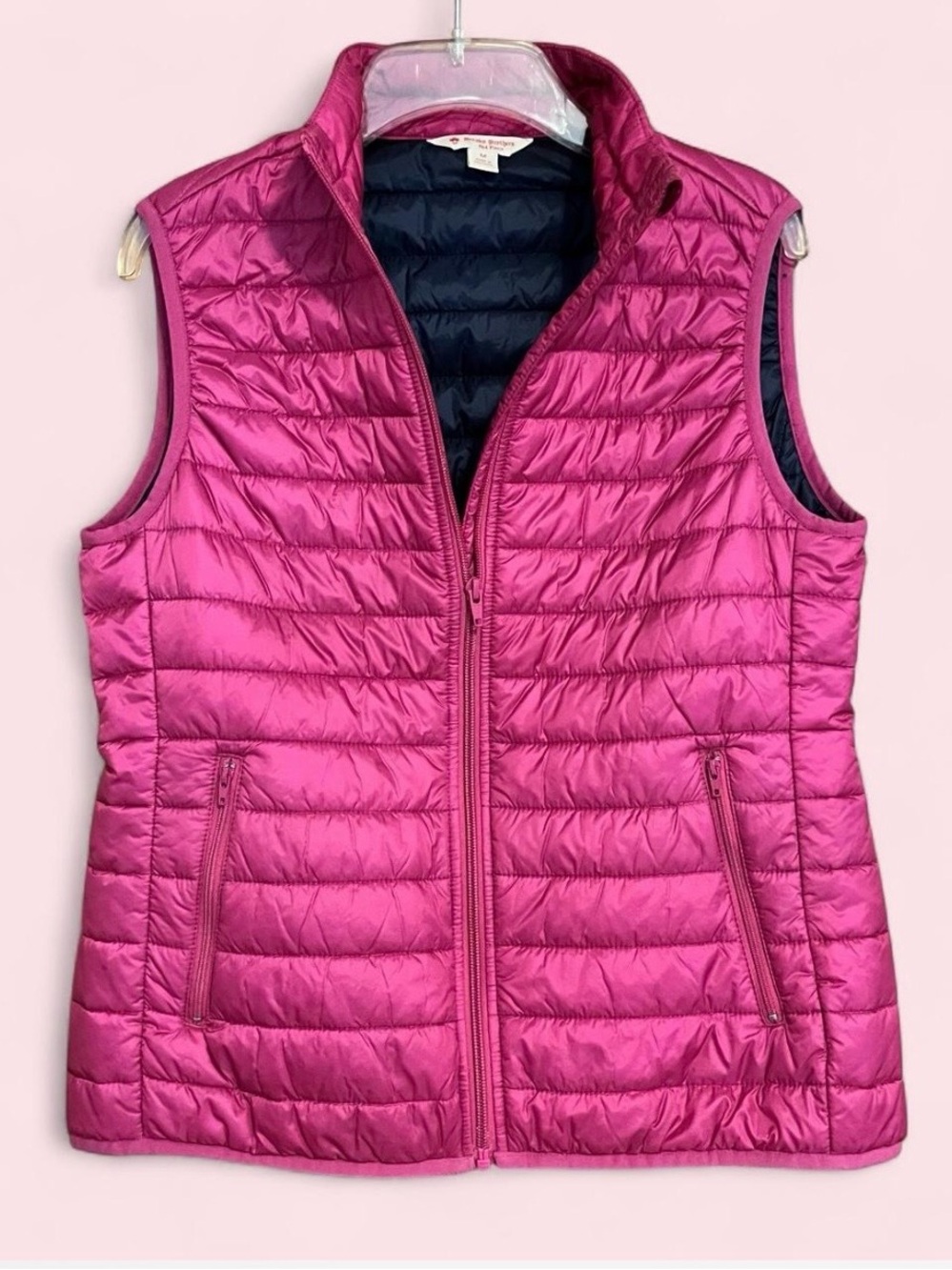 Brooks Brothers Red Fleece Women’s Lightweight Quilted Puffer Vest M Full Zip